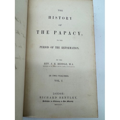 38 - Rev J E Riddle's History of The Papacy Vol 1 1854