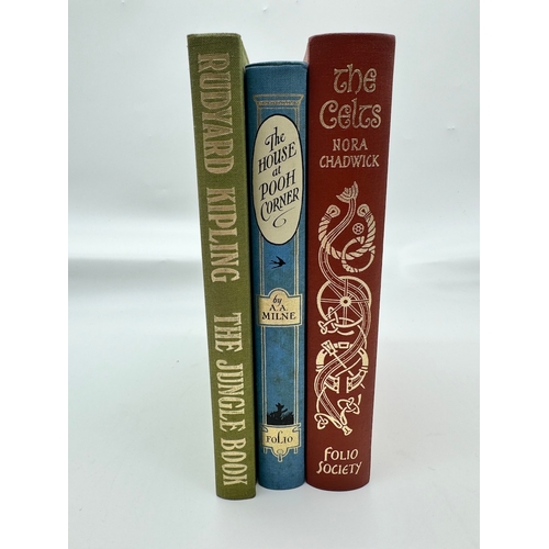 44 - Rudyard Kipling The Jungle Book, The house at Pooh Corner + The Celts Nora Chadwick Folio Society Bo... 