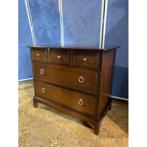 418 - Mid century Stag chest of drawers. 

Dimensions - 32