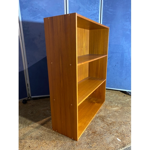 423 - Teak bookshelf. 

Dimensions - 34.5