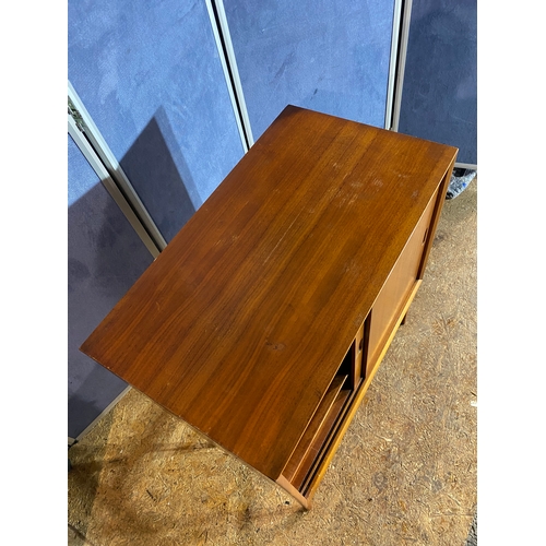 428 - Mid century Walnut record cabinet. 

Dimensions - 28