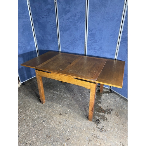 448 - Art Deco extendable dining table and chairs. 

See images for all dimensions.