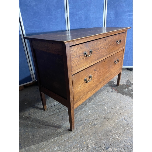 449 - Antique two drawer chest of drawers. 

Dimensions - 42