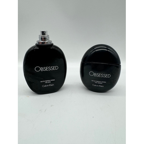 111 - Two bottles of Calvin Klein Obsessed Eau De Parfum Intense for Men & Woman 100-125ml