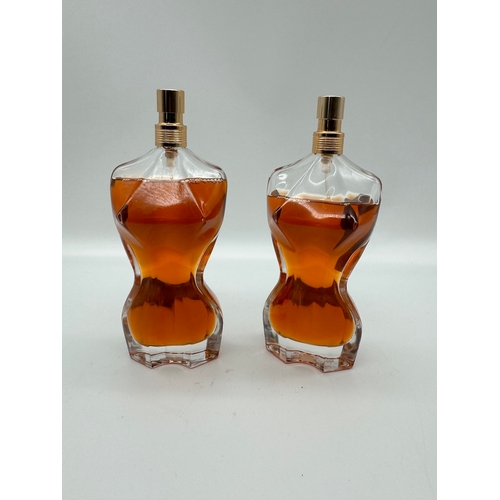Two bottles of Jean Paul Gaultier Classique Eau De Parfum Intense 100ml