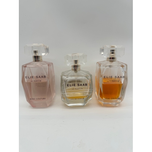 190 - Three bottles of Elie Saab Le Parfum 90ml