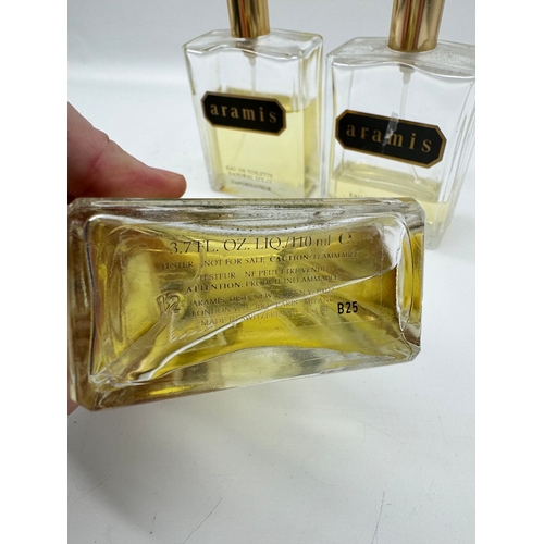 213 - Four bottles of Aramis Toilette 110ml