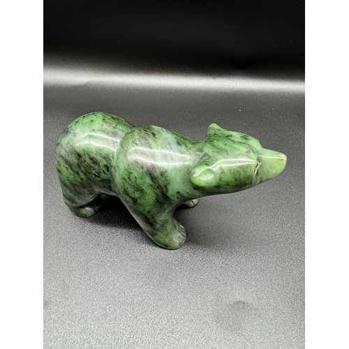 127 - Three polar Bears - 1 by Langham Glass + Spinach Jade Bear