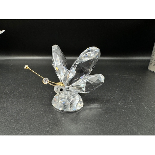 167 - Swarovski Crystal Dragonfly 190264/ Dragonfly Brooch + Butterfly 10002