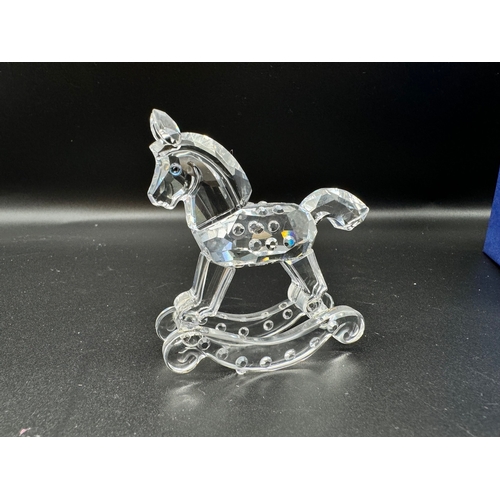 168 - Swarovski Crystal Seahorses + Rocking Horse