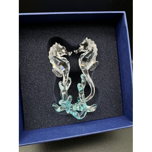 168 - Swarovski Crystal Seahorses + Rocking Horse