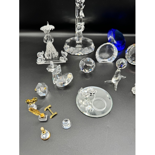 169 - Collection of Swarovski Crystal Globes / Egg + other crystal similar to Swarovski