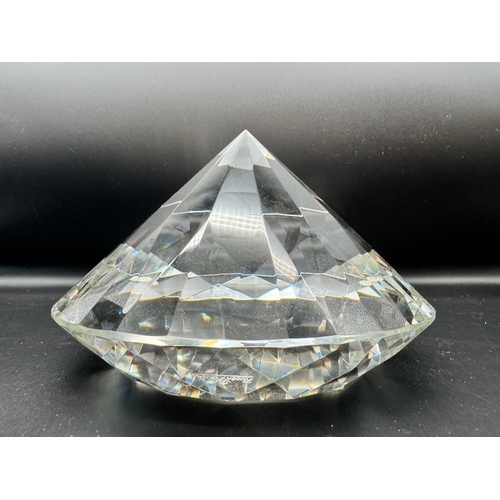 169A - Large Rosenthal Faceted Crystal in shape of brillant round diamond 16cm x 13cm