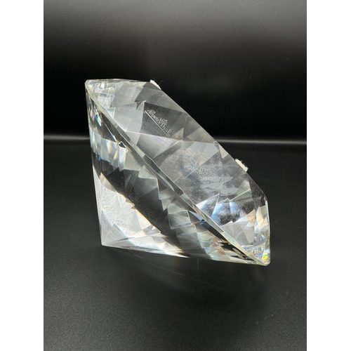 169A - Large Rosenthal Faceted Crystal in shape of brillant round diamond 16cm x 13cm