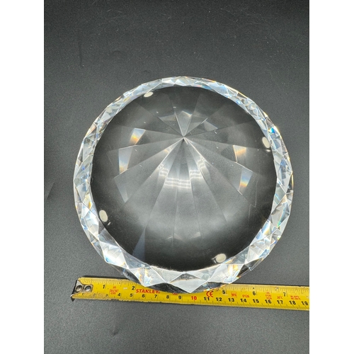 169A - Large Rosenthal Faceted Crystal in shape of brillant round diamond 16cm x 13cm