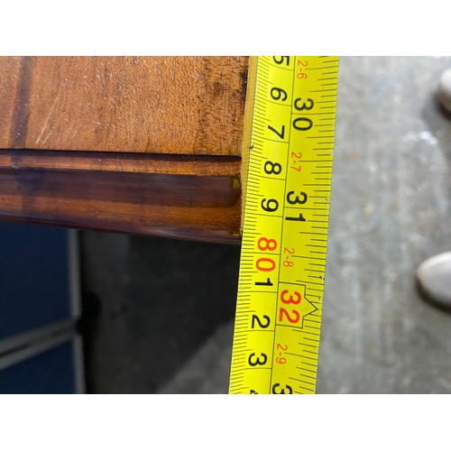 455 - Vintage mahogany knee-hole writing desk