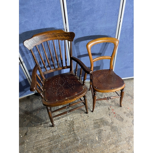 456 - Two Antique chairs.