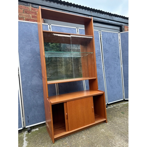 479 - Mid century Teak display unit. 

Dimensions - 36