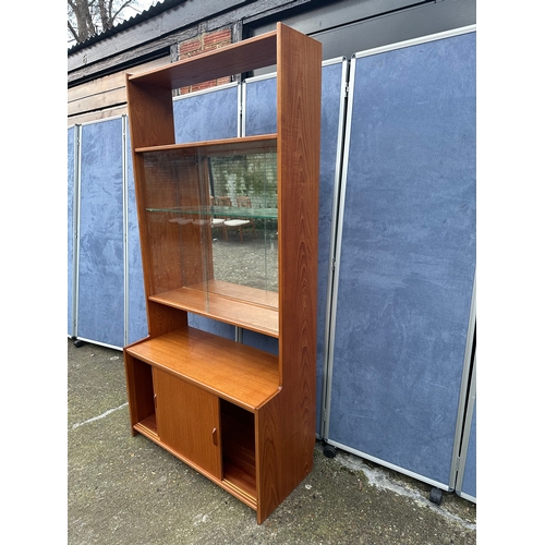 479 - Mid century Teak display unit. 

Dimensions - 36