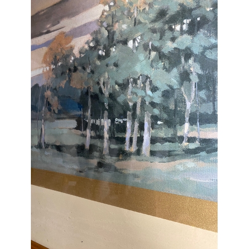 481 - Large signed landscape limited edition 950 lithograph