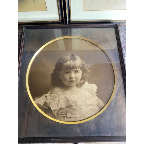 497 - A collection of three framed vintage photos