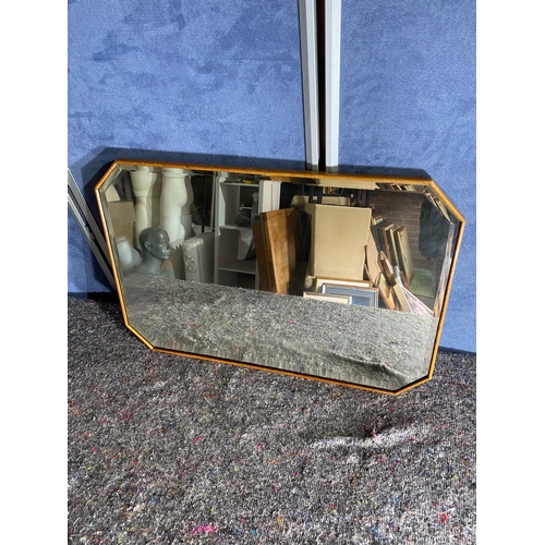 518 - Octagonal Bevelled edged mirror