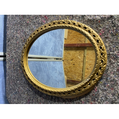 550 - Two small gilt framed mirrors.