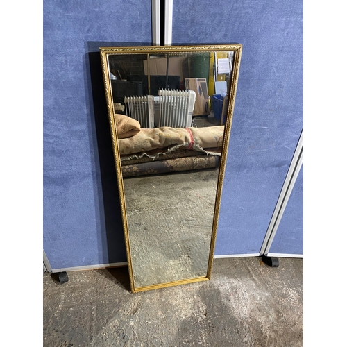 574 - Rectangular gilt framed Mirror.