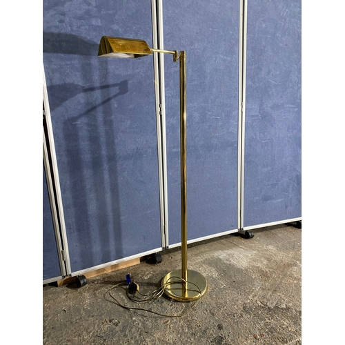 576 - Mid century swing arm floor lamp.