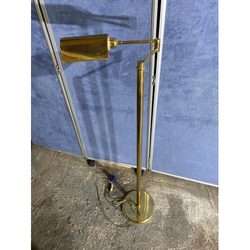 576 - Mid century swing arm floor lamp.