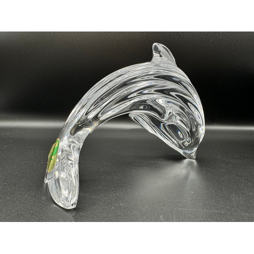 12 - Boxed Waterford Crystal Shamrock + Waterford Dolphin