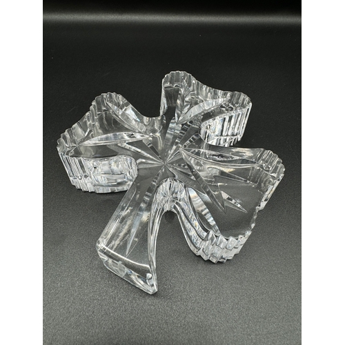 12 - Boxed Waterford Crystal Shamrock + Waterford Dolphin