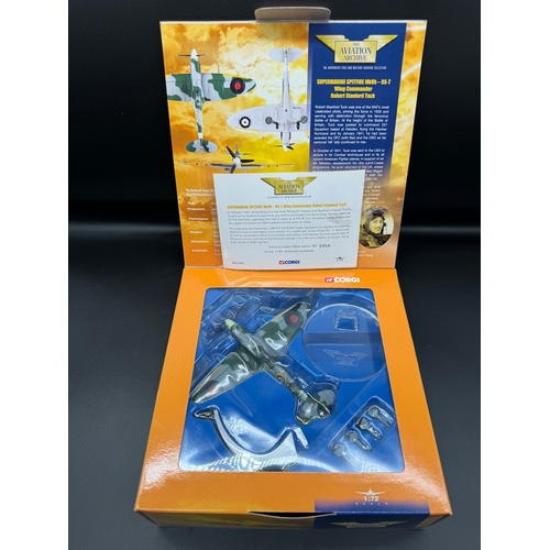 18 - Six Corgi WW2 Model Aircraft Flying Aces - Limited Edition - 49003, 49103, AA31907, 49002, 49002, AA... 