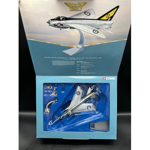 60 - Two Corgi Military Air Power Models - AA3601 Panavia Tornado + AA32305 English Electric Lightning