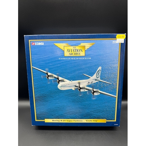 65 - Three Corgi Aircraft Models - Boeing B-29 Super Fortress Enola Gay, 47304 The Dam Buster Special Edi... 