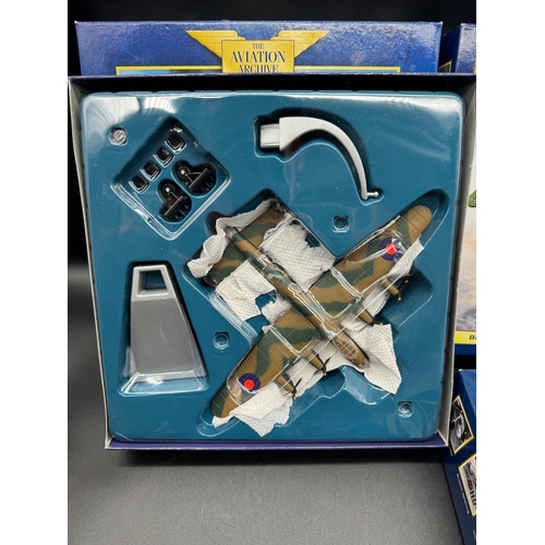 66 - Four Corgi Model Aircraft - 47304 x2 The Dam Buster Special Edition, AA33204 P-51D Mustang 