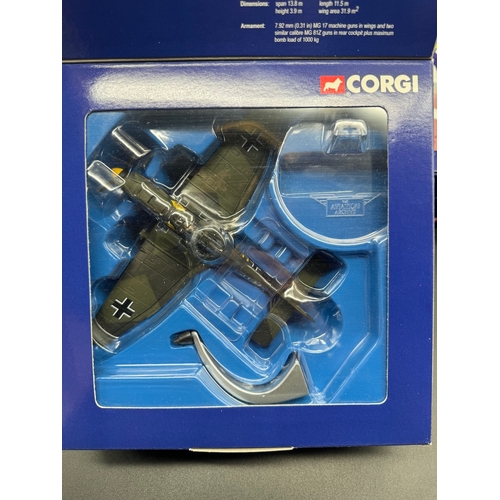 68 - Five Corgi WW2 Model Aircraft Models - AA32501, AA32504 X2, AA34302, AA34301