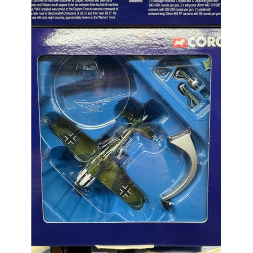 68 - Five Corgi WW2 Model Aircraft Models - AA32501, AA32504 X2, AA34302, AA34301