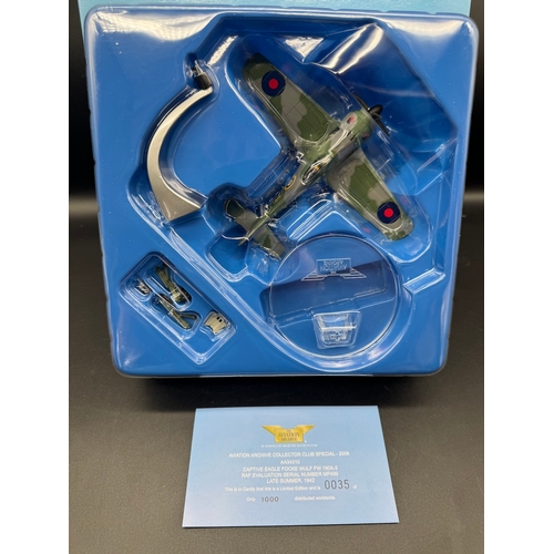 85 - Four Corgi Aviation Archive Collector Club Special Edition Model Aircrafts - AA32005, AA30509, AA328... 