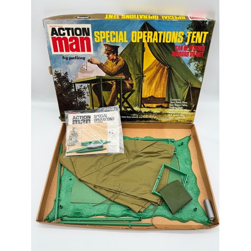 109 - Vintage boxed / unused Action Man Special Operations Tent by Palitoy