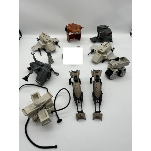 115 - Vintage collection of Kenner Star Wars Fighters + accessories