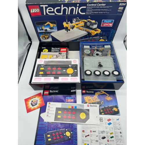 116 - Vintage Boxed Lego Technic 8094 Control Center + 8700 + instructions / pen