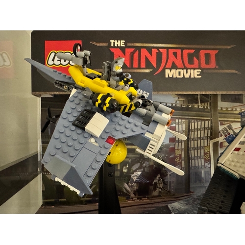 117 - Lego The Ninjago Movie Lego Store Display including pre built sets 70609 70616 70618