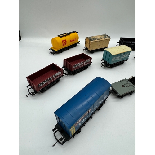 118 - Quantity of Hornby Railway Carts various advertisements