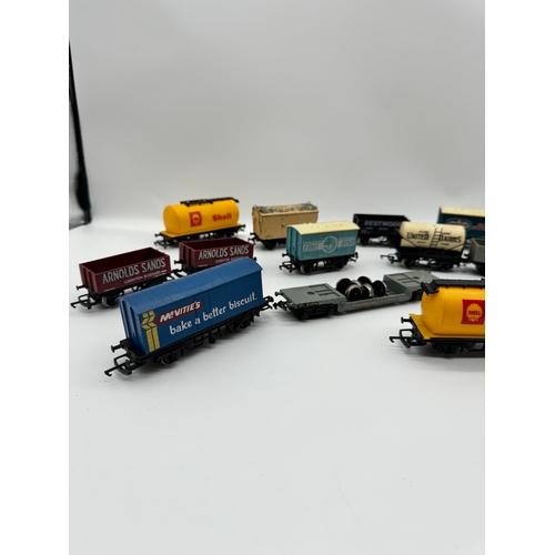 118 - Quantity of Hornby Railway Carts various advertisements