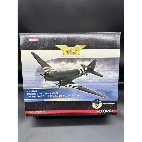 124 - Douglas C-47 Dakata MK.III, 271 sqn.RAF flt .LT.D.S.A Lord VC Arnhem 1944 AA38203 Limited Edition - ... 