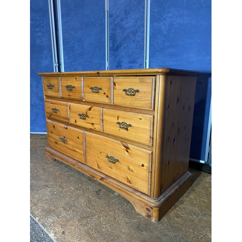 306 - Schreiber Pine multi drawer chest of drawers. 

Dimensions - 52.5