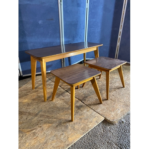 325 - Three Retro/Mid century teak side tables. 

Please see images for all dimensions.