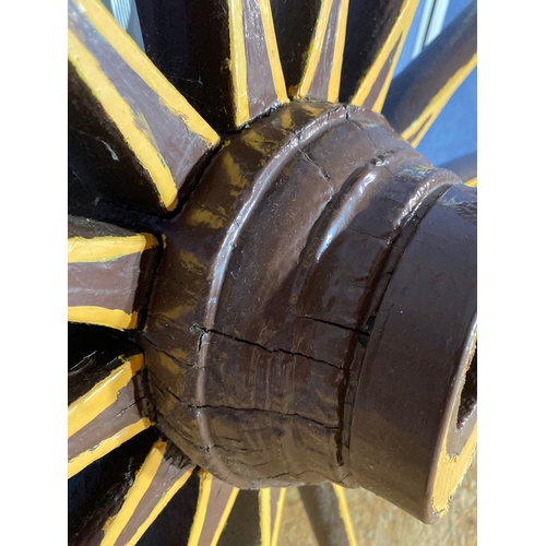 335 - Re-engineered Antique Horse Cart Wheel