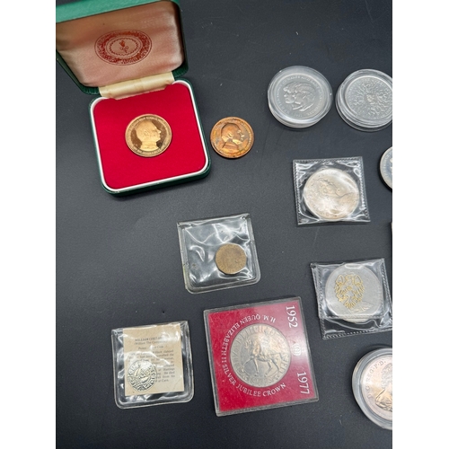 76 - Quantity of GB Commemorative coins / crowns + others